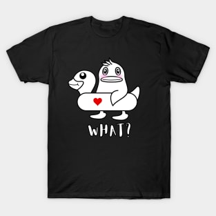 Funny White Duck T-Shirt